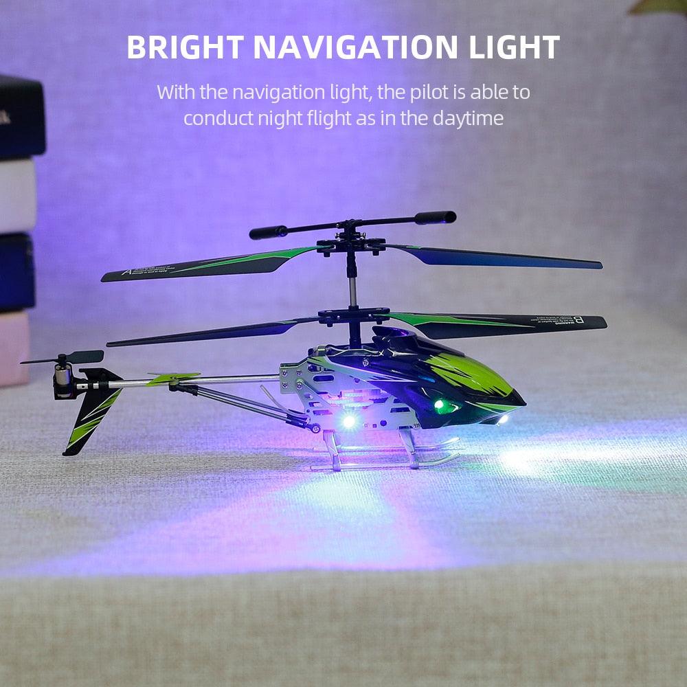 Wltoys XK S929-A RC Helicopter - 2.4G 3.5CH with Led Light RC Helicopter Indoor Toys for Beginner Kids Children Blue Red Green - RCDrone