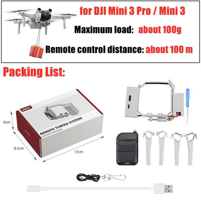 Thrower for DJI Mavic 3/Maivc 2 Pro Mini Air 2S/Mini 3 Pro FIMI X8 SE 2020 Delivery Parabolic Drone Airdrop System - RCDrone