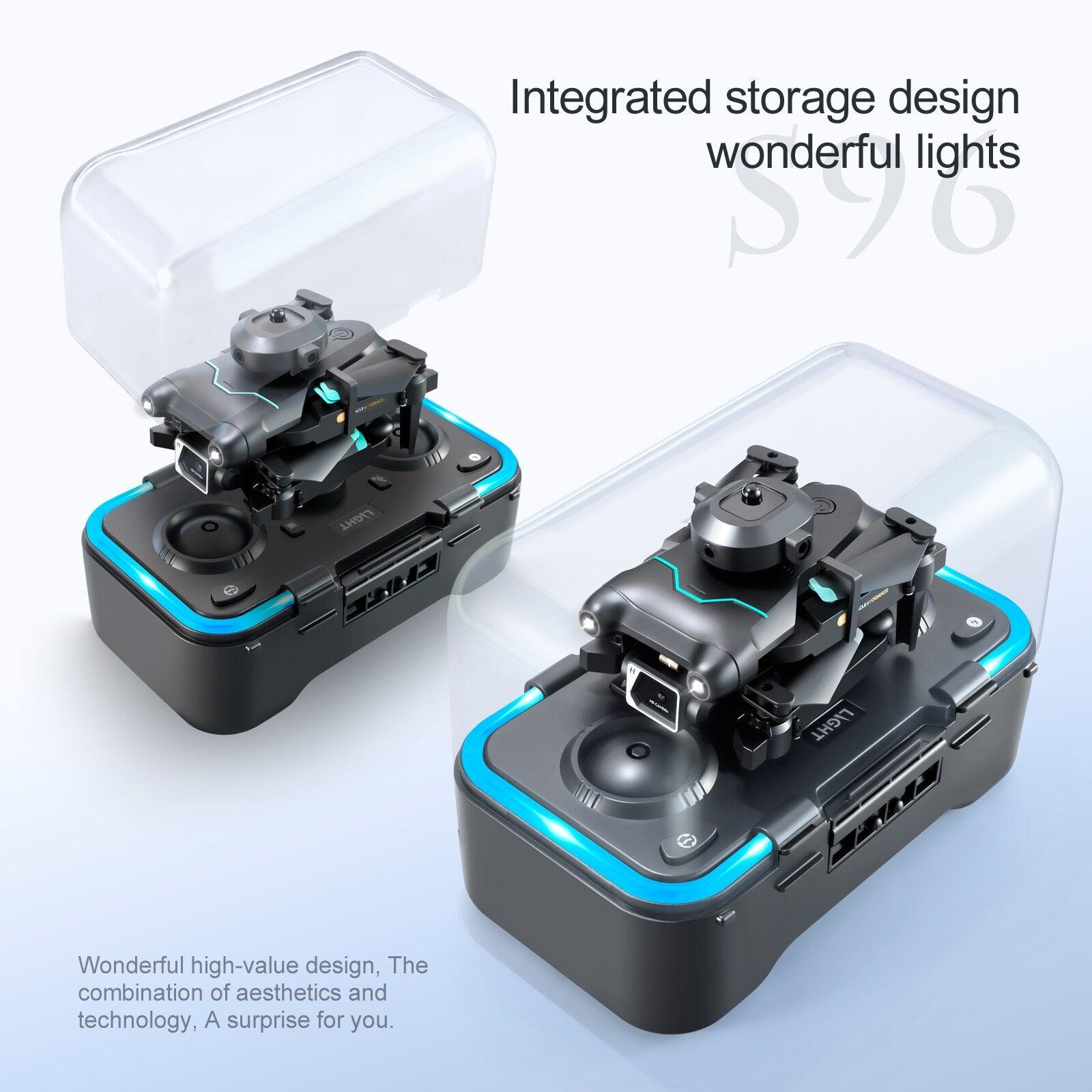 2023 New S96 Mini Drone - Professional 4K 360° Obstacle Avoidance Air Pressure Fixed Height Professional Foldable Quadcopter Toys - RCDrone
