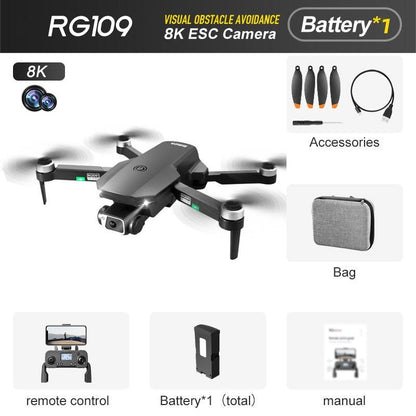 RG109 PRO MAX GPS Drone - RC Distance 1200M Professional Obstacle Avoidance 4K HD Dual HD Camera Brushless Foldable Quadcopter Professional Camera Drone - RCDrone