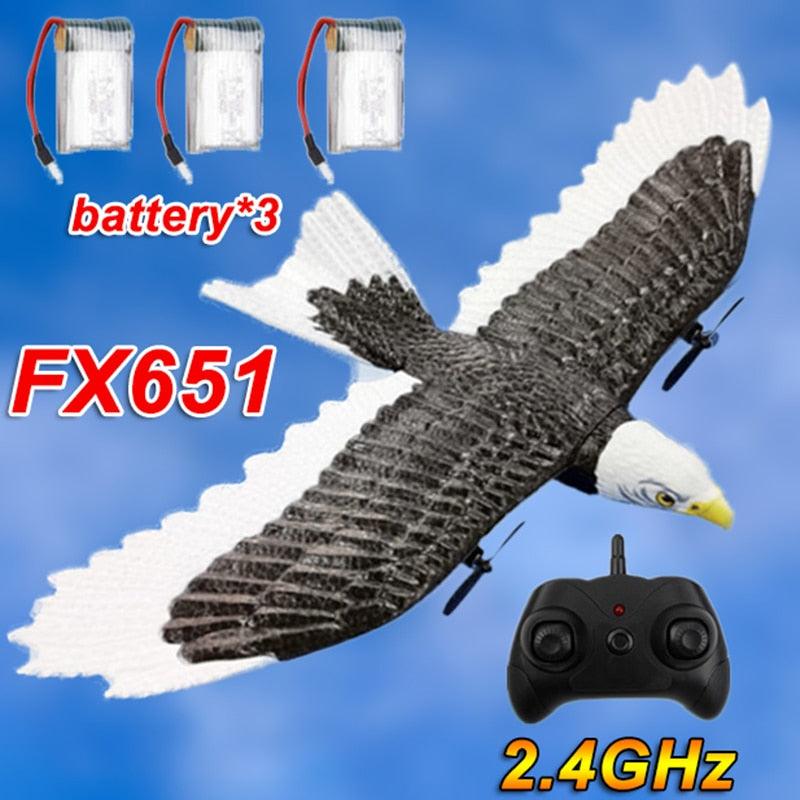 RC Plane Wingspan Eagle Bionic Aircraft Fighter Radio Control Remote Control Hobby Glider Airplane Foam Boys Toys for Children - RCDrone