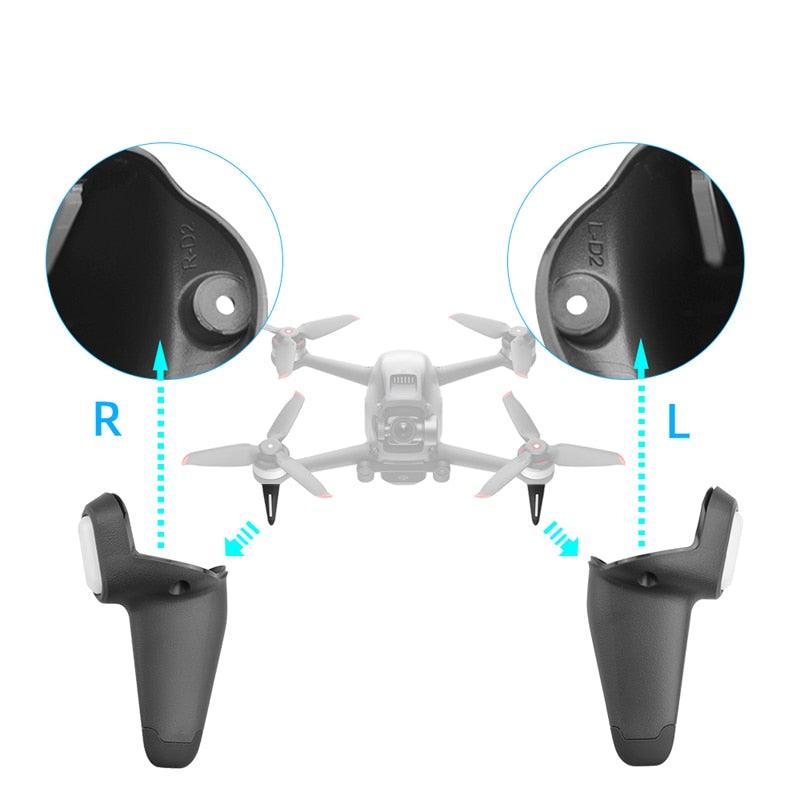 ドローン修理部品 DJI FPV コンボ用着陸装置脚 交換足左右着陸装置脚 ...