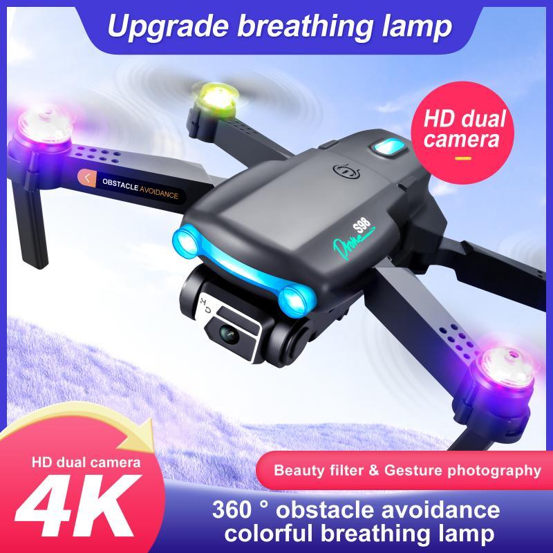 S98 Drone - 4K Dual Camera 1080P Wifi HPV Height Hold RC Foldable Quadcopter Dron Rc Helicopter Drone Gift Toys - RCDrone