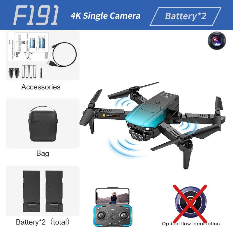 F191 Max Drone - 2023 New Drone 4K HD Double Camera Optical Flow Positioning Obstacle Avoidance Foldable Quadcopter RC Dron Toys Gifts - RCDrone