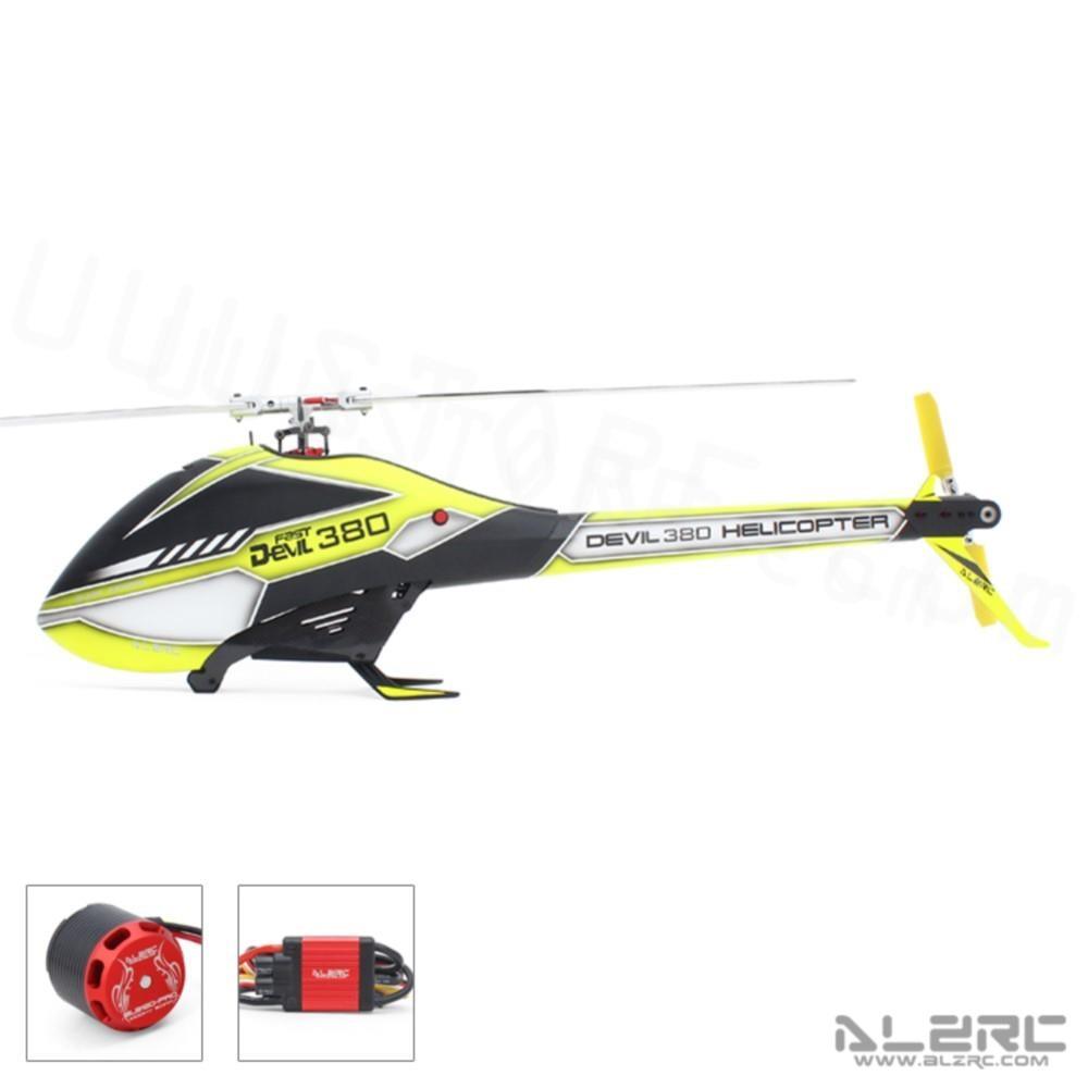 2023 New ALZRC Devil 380 Fast FBL 3D Flying RC Helicopter Super Combo With Motor ESC Servo Gyro RC Model toys - RCDrone