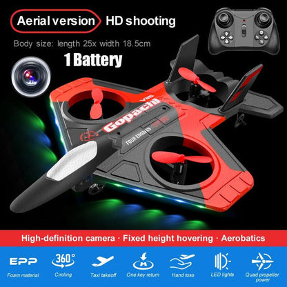 4DRC V17 RC Plane - Remote Control Aircraft With Gravity Sensor 2.4G Wireless Remote Control RC AirPlane for Boy and Girl Gift - RCDrone