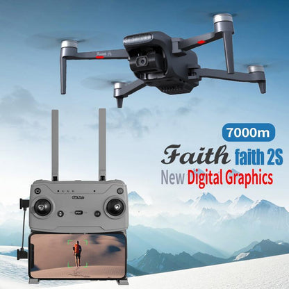 JINHENG FAITH 2S GPS Drone - 4K HD Dual Camera 3-Axis Gimbal Digital Graphics 7KM Brushless Motor Quadcopter Professional Camera Drone - RCDrone