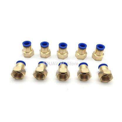 10pcs 8mm 12mm Hobbywing 8L Water Pump Outlet Fitting/Hose Air Hose Quick Fitting/Female Straight Through For Agriculture Drone - RCDrone
