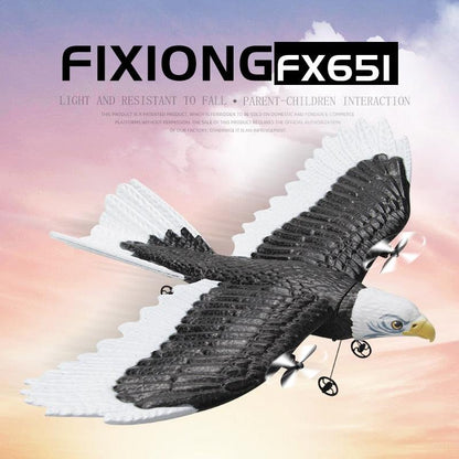 FX651 Simulation Wingspan Eagle Aircraft - 405mm 2.4G Radio Control Remote Control Glider Airplanem RC Foam Plane Toys for Children Boys - RCDrone