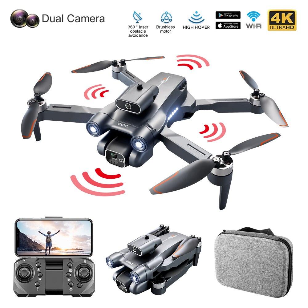 Drone avec Caméra 4K UHD, Moteur GPS RC Drone sans Balais, 2 Axes Cardan EIS, Retour Automatique, Suivez-Moi, Waypoints, évitement des Obstacles Intelligents (3 Piles Drone avec Caméra 4K UHD, Moteur GPS RC Drone sans Balais, 2 Axes Cardan EIS, Retour Automatique, Suivez-Moi, Waypoints, évitement des Obstacles Intelligents (3 Piles