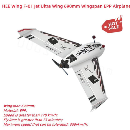 HeeWing  HEE Wing F-01 Jet, HEE Wing F-01 Jet Ultra Wing 690mm Wingspan EPP Airplane