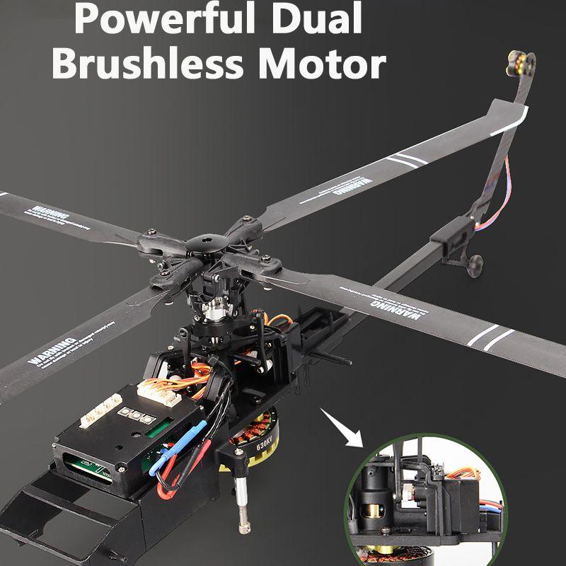 Eachine E200 RC Helicopter - 2.4G 6CH 3D 6G 6-Axis System Dual Brushless Direct Drive Motor 147 Scale Flybarless BNF RTF RC Dron RC Drone - RCDrone