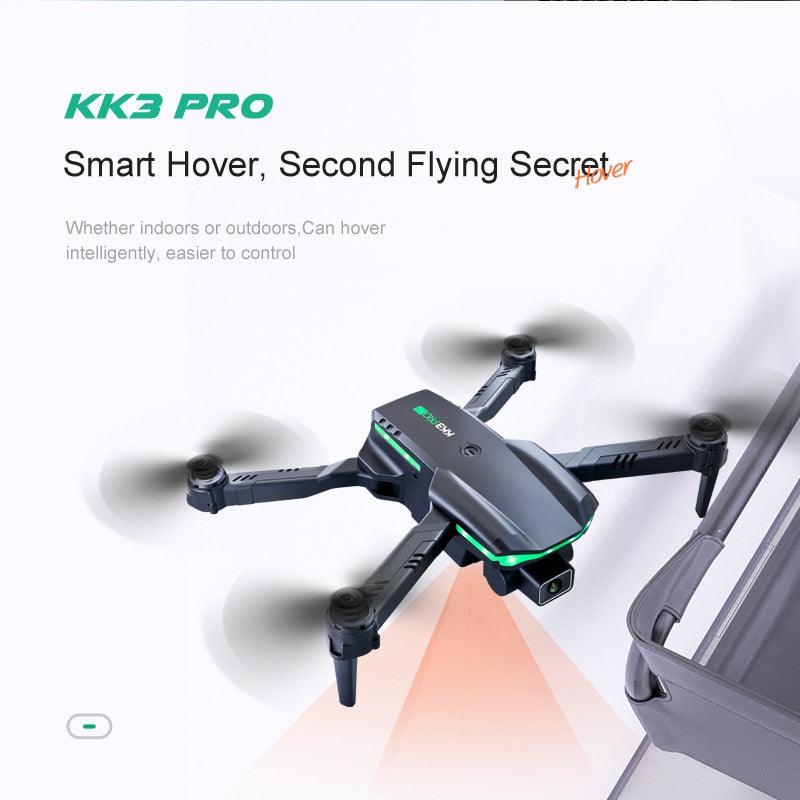 KK3 Pro Mini Drone - 4K HD Dual Camera Helicopter With Profession Obstacle Avoidance RC Plane WiFi FPV Foldable Quadcopter Toy - RCDrone