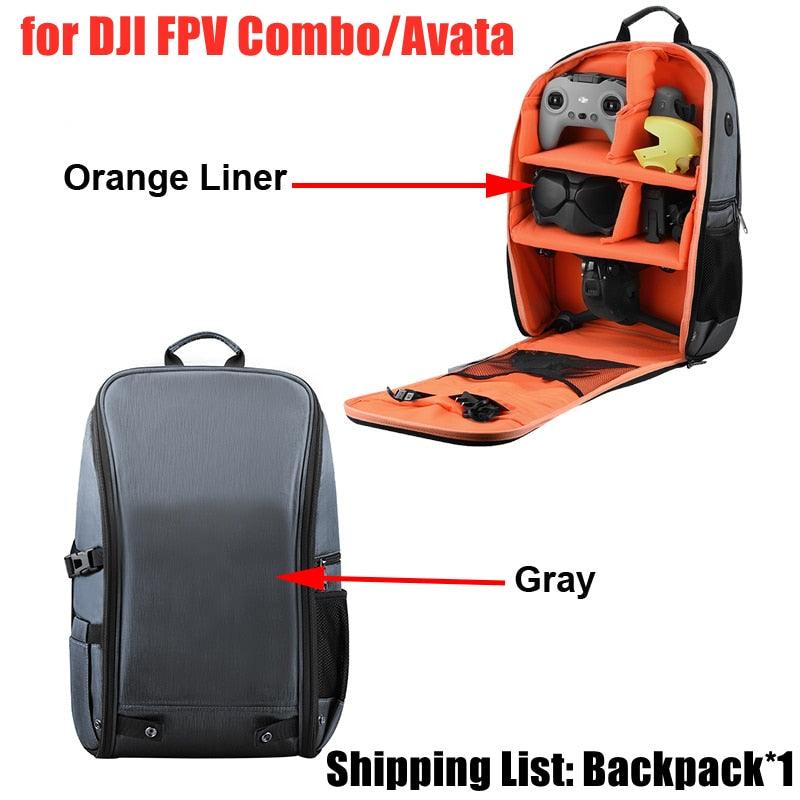 Backpack for DJI FPV Combo/Avata - Storage Bag Drone Remote Control FPV Goggles 2/V2 Portable Carry Case Accessory - RCDrone