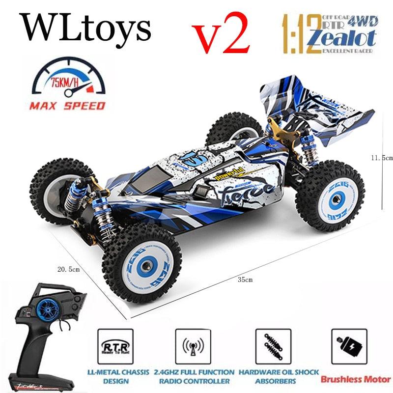 Wltoys 124017 124007 1/12 2.4G レーシング RC カー 4WD ブラシレス