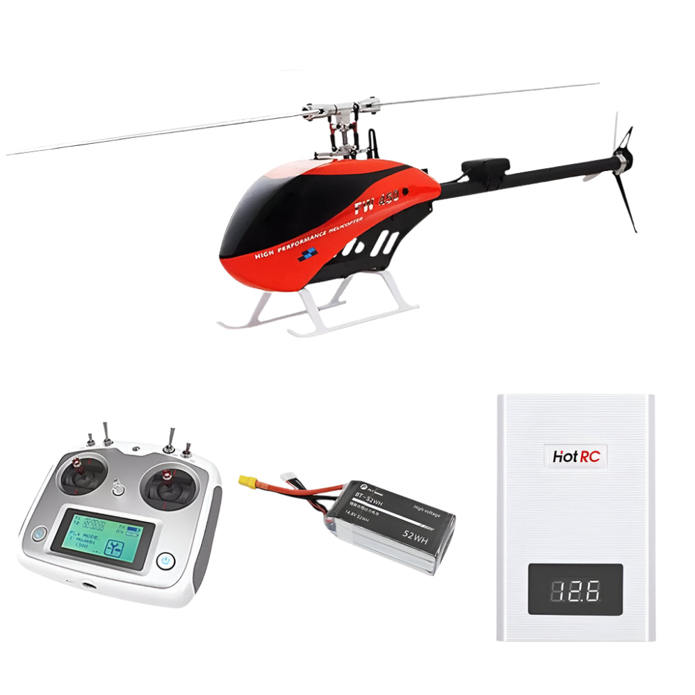FLY WING - FW450L V3 helicoptère - Rouge RTF - FLASH RC FLY WING - FW450L V3 helicoptère - Rouge RTF - FLASH RC