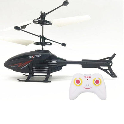 Two-Channel Suspension RC Helicopter Drop-resistant Induction Suspension Aircraft Charging Light Aircraft Kids Toy Gift for Kid - RCDrone