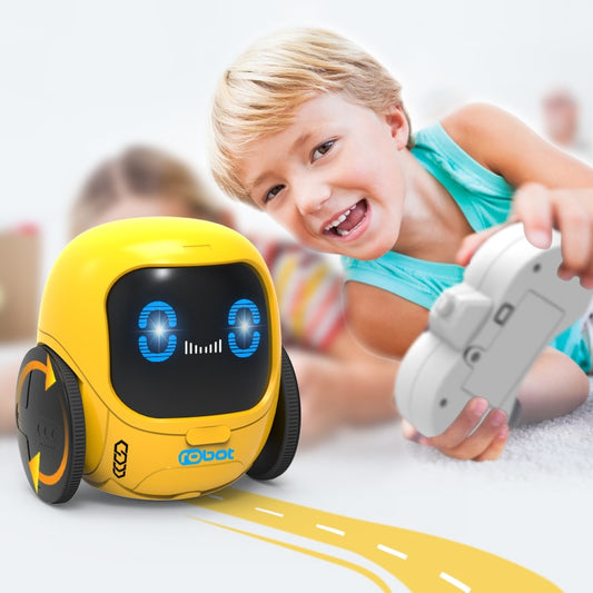 सर्कुलर चब्बी कार्टून क्यू संस्करण - बच्चों के लिए स्मार्ट रिमोट कंट्रोल रोबोट रोटेटिंग डांस इलेक्ट्रिक टॉय लाइट म्यूजिक इंटरैक्टिव खिलौने