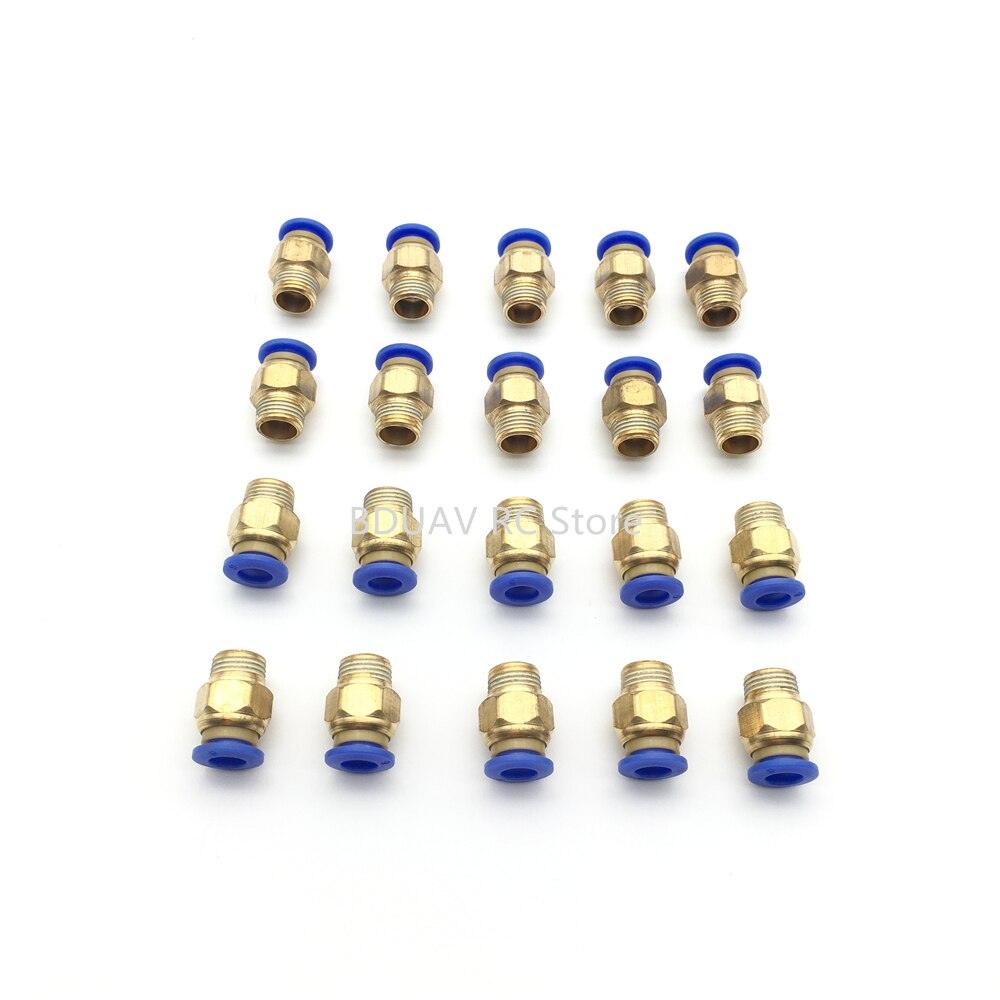 6mm 8mm LICHENG Nozzle water outlet connector - trachea quick connector/external thread straight through for agricultural drones - RCDrone