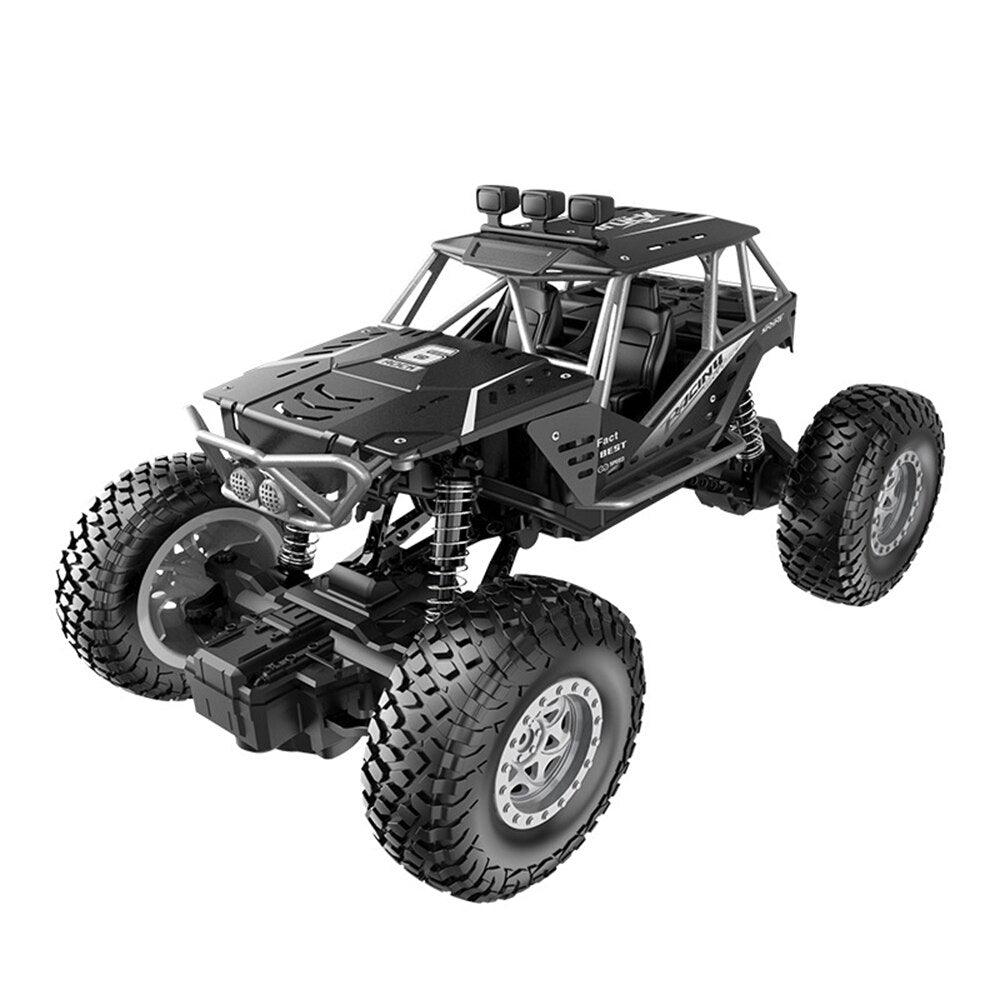 RC Cars Remote Control Car Off Road Monster Truck,Metal Shell 2WD Dual Motors LED Headlight Rock Crawler Toys For Child Gifts - RCDrone