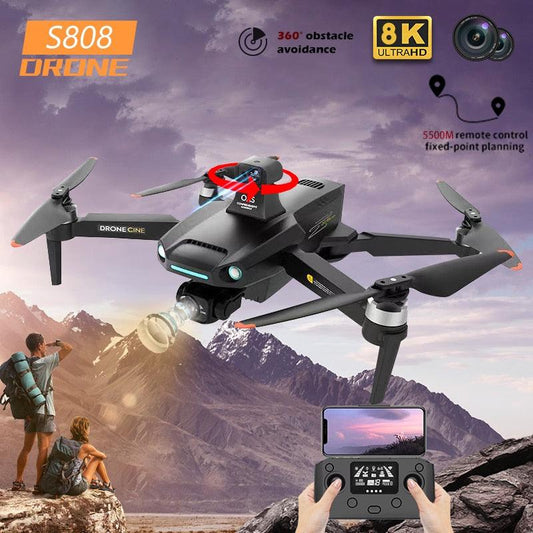 GoolRC Dron RC S173 con cámara 4K para adultos, WiFi FPV Live Video Dron  plegable, cuadricóptero RC con giros 3D, vuelo de trayectoria, retención de