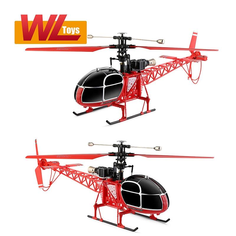 Wltoys V915-A RC Helicopter RTF - 2.4G 4CH Dual Brush Motor Control Avion Fixed Height Aircraft Drone Gift for Aldult Friends - RCDrone