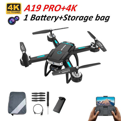 A19 Pro Drone - 2023 New GPS Professionele Dual Hd Camera Optische Stroom Positionering Vermijden Opvouwbare Quadcopter Rc Speelgoed - RCDrone