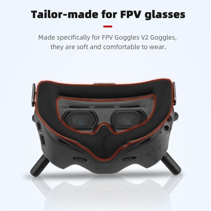 dji fpv goggles with glasses Face Mask Eye Pad for FPV Goggles V2