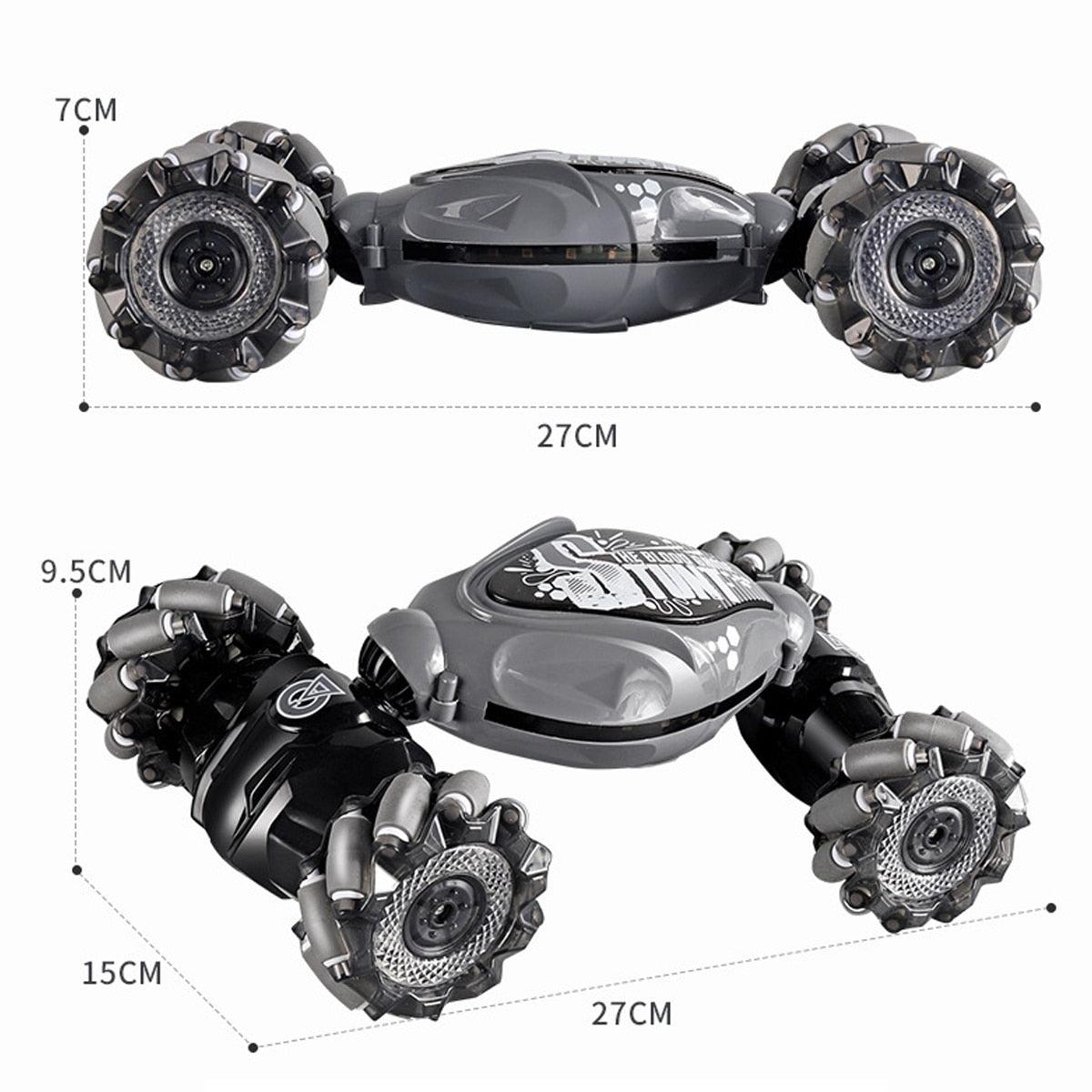 4WD 1:16 Stunt RC Car With LED Light Gesture Induction Deformation Twist Climbing Radio Controlled Car Electronic Toys for Kids - RCDrone