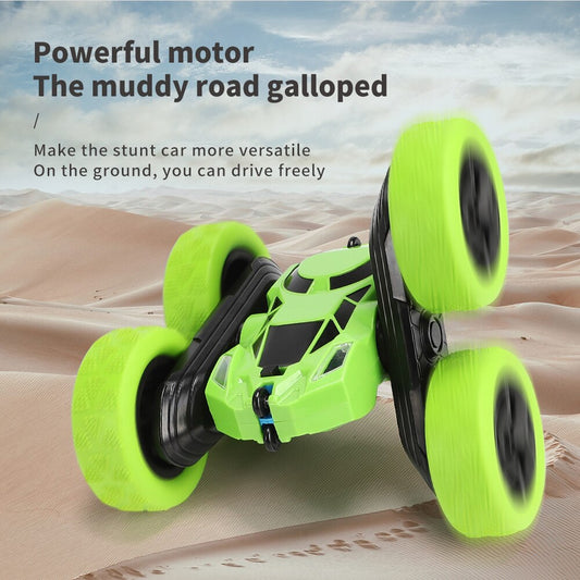 आरसी स्टंट कार बच्चों के लिए डबल साइडेड फ्लिप - 2.4जी रिमोट कंट्रोल कार 360 डिग्री रोटेशन ऑफ रोड आरसी ड्रिफ्ट कारें लड़कों के लिए उपहार खिलौने