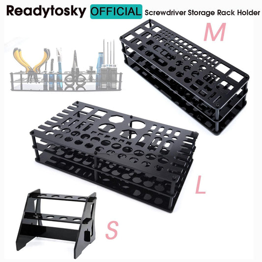 63 Hole Screwdriver Storage Rack Holder - Screwdriver Organizers for Hex Cross Screw Driver RC Tools Kit Organizers Without Tools - RCDrone