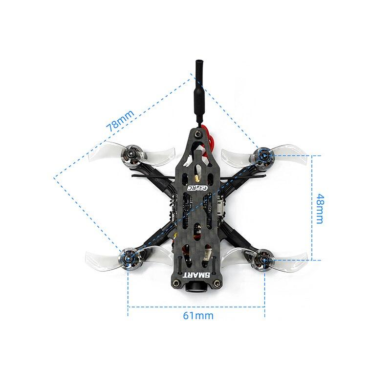 GEPRC SMART16 Freestyle FPV Racing Drone STABLE F411 BLheli_S 12A 5.8G 200mW 2S 78mm 1.6inch Tiny Quadcopter RTF - RCDrone