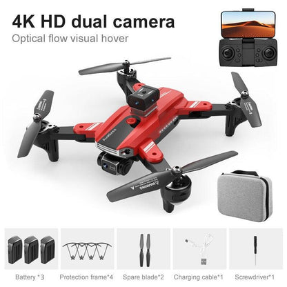 Drone pliable pour débutants - Portée 800 mètres, 60+ min de vol, WiFi FPV, Caméra 4K HD, Moteur brushless, Auto Hover, Auto Follow (3 batteries Drone pliable pour débutants - Portée 800 mètres, 60+ min de vol, WiFi FPV, Caméra 4K HD, Moteur brushless, Auto Hover, Auto Follow (3 batteries