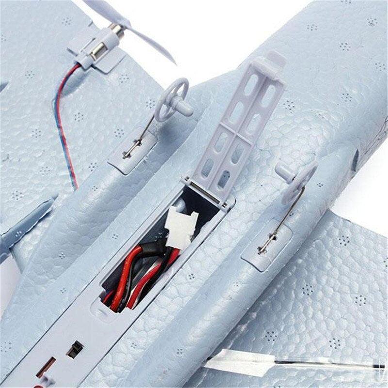 C-17 RC Drone - DIY Aircraft Transport Aircraft 373mm Wingspan EPP RC Drone Airplane 2.4GHz 2CH 3-Axis Aircraft Toy for Children - RCDrone