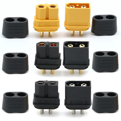 10 x Amass XT60+ XT60H Plug Connector With Sheath Housing 5 Male 5 Female (5 Pair ) For Rc Lipo Battery Rc Drone Car Boat - RCDrone