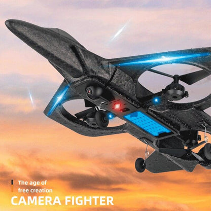 X66 Foam RC Airplane - with 108p 120° Wide Angle Camera Radio Controlled Palne Remote Control Aircraft Fighter Drone Toys for Boys - RCDrone