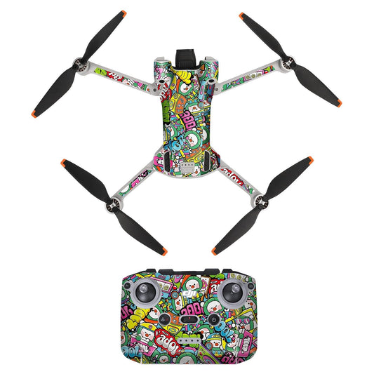 For DJI Mini 3 Pro Stickers Drone Protective Film Waterproof Remote Decals Full Cover Skin For DJI Mini 3 Pro Drone Accessories - RCDrone