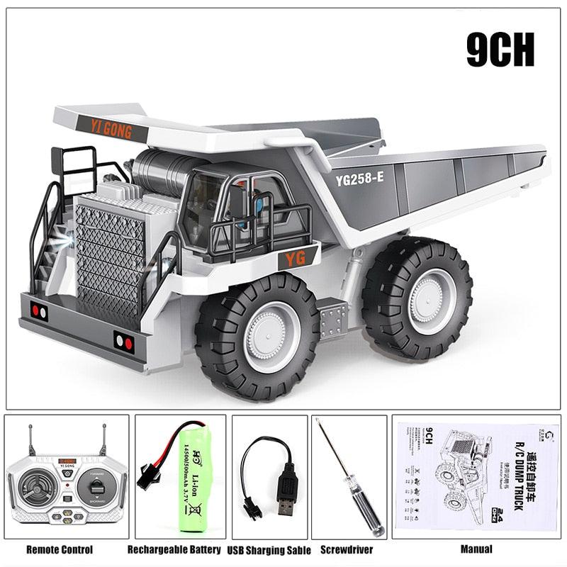 RC TRUCK RC03 - Remote Control Car Toys For Boys Radio Control Excavator Dump Truck Bulldozer Electric car Kids Toys Gift - RCDrone