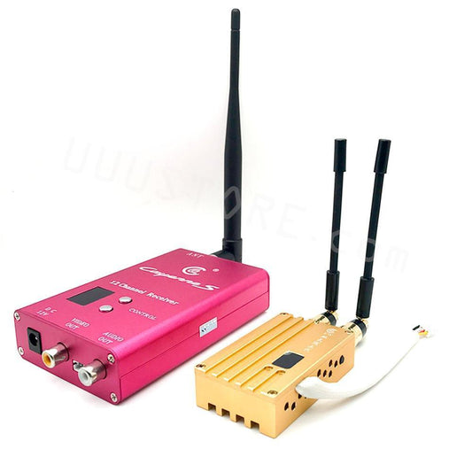 1.2G 8W Drone Receiver - High Power Wireless Analog Video Transmitter 12CH Receiver FPV Transmission System for RC Models UAV Airplane FPV Drone - RCDrone