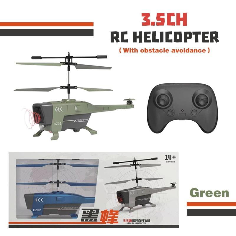 CZ02 Rc Helicopter - 3.5Ch 2.5Ch Rc Plane 2.4G Rc Helicopters for Adults Obstacle Avoidance Electric Airplane Flying Toys for Boys - RCDrone