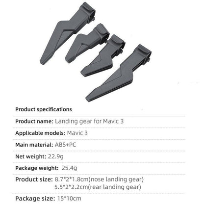 Quick Release Landing Gear for DJI Mavic 3/3 Classic Drone Height Extender Leg Suport Long Foot for DJI Mavic 3 Drone Accessories - RCDrone