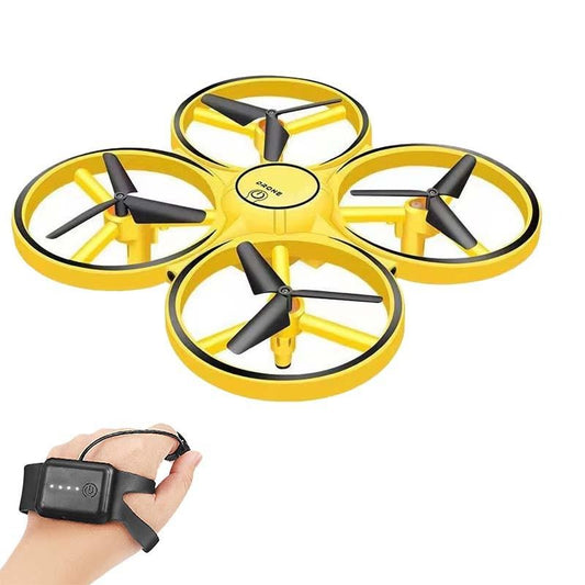 Hand Controlled Drone - RC Mini Quadcopter Gesture Flying LED Lights Altitude Hold Watch Control Children Toys Birthday Gifts - RCDrone