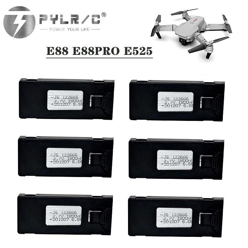 Accessoire Drone E88PRO E525 P1 Batterie RC 3.7V 1800mAh Pour Drones E88, E88PRO, E99, E525, P5PRO, K3, S1 – Li-ion, Remplacement Compatible Accessoire Drone E88PRO E525 P1 Batterie RC 3.7V 1800mAh Pour Drones E88, E88PRO, E99, E525, P5PRO, K3, S1 – Li-ion, Remplacement Compatible
