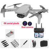 Drone E88 - Mini Drone con cámara con lente gran angular dual 4K HD ...